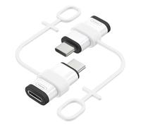 MoKo Adaptador Lightning a USB C, 2 PZS Adaptador de iPhone a Tipo C con Carga Rápida de 36W para iPhone 16/16 Pro/15 Pro Max/15 Plus, Galaxy S24/S23, iPad, NO para Auriculares/OTG, Blanco/Negro