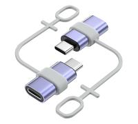 MoKo Adaptador Lightning a USB C, 2 PZS Adaptador de iPhone a Tipo C para iPhone 16/16 Pro/15 Pro Max/15 Plus, Galaxy S24/S23, iPad, Adaptador USB C a Lightning, NO para Auriculares/OTG, Azul