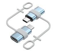 MoKo Adaptador Lightning a USB C, 2 PZS Adaptador de iPhone a Tipo C para iPhone 16/16 Pro/15 Pro Max/15 Plus, Galaxy S24/S23, iPad, Adaptador USB C a Lightning, NO para Auriculares/OTG, Cian