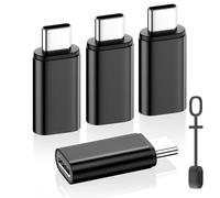 MoKo Adaptador Lightning a USB C, 4 Piezas Adaptador de iPhone a Tipo C para iPhone 16/16 Pro/15 Pro Max/15 Plus, Galaxy S24/S23, iPad, Adaptador USB C a Lightning, NO para Auriculares/OTG, Negro