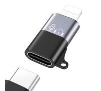 MoKo Adaptador para dji Mic Mini de USB C a Lighting, Adaptador Audio Lightning a Tipo C para iPhone 14/13/12/11/Receptor de Micrófono Inalámbrico, Soporta Carga - 1 Pieza