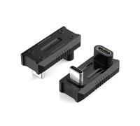 MoKo Adaptador USB C de 180 Grados, 2PZS Conectores USB-C Macho a USB-C Hembra en Forma de U con Carga Rápida PD 240W, Adaptador USB C para ROG Ally, Steam Deck, Switch, Portátil, Tablet, Teléfono