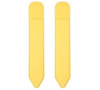 MoKo Adhesivo para lápiz Apple Pencil Pro/(USB-C)/1ª/2ª generación, funda elástica de bolsillo para lápices, funda adhesiva unida a la funda de iPad para lápices capacitivos, 2 piezas, amarillo claro
