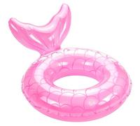 MoKo Anillo de Natación, Flotador de Natación Inflable Portátil con Diseño de Cola de Sirena para Playa Piscina Parque Acuático Fiesta, Anillo de Natación de Diámetro 58 cm para Niño Adulto, Rosa