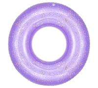 MoKo Anillos de Natación con Purpurina de 80CM de Diámetro para Niños Adultos, Piscina de Flotador Inflable de Forma Redonda para Fiesta de Verano Diversión Acuática Playa - Violeta con Lentejuelas