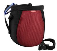 MoKo - Bolsa de Magnesia para Escalada, Bolsa de Tiza con cinturón Ajustable y Bolsillo Trasero con Cremallera, Bolsa de magnesio en Polvo para Levantamiento de Pesas, Gimnasia/Alpinismo - Negro y