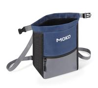 MoKo Bolsa de Magnesio con Cierre Magnético y Bolsillo con Cremallera para Escalada en Roca, Levantamiento de Pesas, Búlder, Gimnasia, Fitness