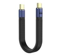 Moko Cable USB-C Corto de 5 Pulgadas - 40 Gbps, 240 W, 8K a 60 Hz - USB4 Compatible con Thunderbolt 4/3 - Soporta Pantalla OTG, 8K