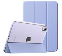 MoKo - Carcasa Compatible con iPad Mini 6 de 8,3", 2021, iPad Mini de 6ª generación, Ultra Delgada y Ligera, Semitransparente, Tapa Inteligente con Despertador/sueño automático, púrpura grisáceo