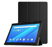 MoKo - Carcasa Compatible con Lenovo Tab M10 de 10,1" (TB-X505F/TB-X505L/TB-X605F/X605L), Funda Plegable Ultra Delgada y Ligera, Compatible con Lenovo Tab M10/M10 HD Tablet, Color Negro