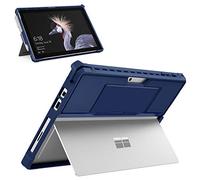 MoKo - Carcasa Compatible con Microsoft Surface Pro 7 / Pro 6 / Pro 5 / Pro 2017 / Pro 4 / Pro LTE, Funda Protectora Resistente Todo en uno con Soporte para bolígrafo, Pulsera, Compatible con Teclado