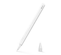 MoKo - Carcasa para iPad iPencil de 2ª generación, Funda Protectora para lápiz Capacitivo de Silicona, Tapa con Punta de Repuesto y Clip Integrado, Color Blanco
