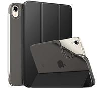 Moko - Carcasa Protectora para iPad Mini 6ª Generación 8,3" 2021, Funda de Tres Solapas Protectora con Soporte Ultrafino, Ligero para Nuevo iPad Mini 6 2021, Color Negro