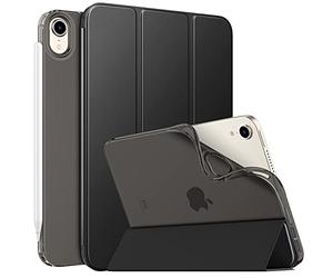 Moko - Carcasa Protectora para iPad Mini 6ª Generación 8,3" 2021, Funda de Tres Solapas Protectora con Soporte Ultrafino, Ligero para Nuevo iPad Mini 6 2021, Color Negro