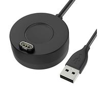 MoKo 2Pack Cargador Compatible con Garmin Fenix 7/7S/7X/6/6S/6X Pro/5/5S/5X/Vivoactive 6/3/4/4S/Forerunner 45/55/245/745/945/Venu 2/2 Plus/2S/Sq/Instinct 3, Base de Carga con Cable de Datos USB,Negro