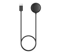 MoKo Cargador Compatible con Google Pixel Watch, 1M Tipo-C Cable, Cable de Carga USB, Carga Inalámbrica Magnética con Protección contra Sobrecarga y Cortocircuito, Reloj Inteligente Accesorios, Negro