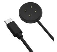 MoKo Cargador Compatible con Google Pixel Watch 3/Pixel Watch 2 Smartwatch, Base de Carga Magnética con Cable de Carga USB-C de 1M para Fitbit Ace LTE/Versa 4/3/Sense 2/Sense, Negro