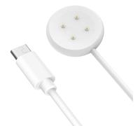 MoKo Cargador Compatible con Google Pixel Watch 3/Pixel Watch 2 Smartwatch, Base de Carga Magnética con Cable de Carga USB-C de 1M para Fitbit Ace LTE/Versa 4/3/Sense 2/Sense, Blanco