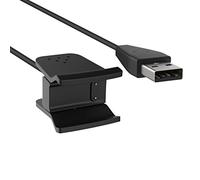 MoKo Cargador con Botón de Reinicio Compatible con Fitbit Alta HR, Clip de Carga con Cable de Carga USB de 55 cm, no para Fitbit Alta, Negro