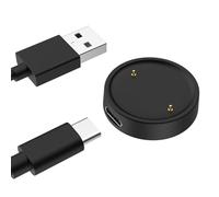 MoKo Cargador Magnético Compatible con Amazfit Active 2/Bip 6, Base de Carga Portátil con Cable de Carga USB Independiente de 1 m, Negro