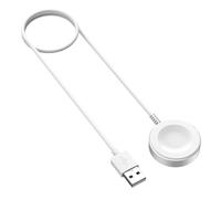 MoKo Cargador Magnético Compatible con Huawei Watch GT 6/5/4/3/2 Pro/Watch 5/4/3/Fit 4/Ultimate/D2 - Modelos Standard y Pro, Base de Carga de Aleación de Aluminio con Cable de Carga de 100 cm, Blanco