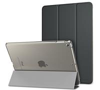 Moko Case Fit 2018/2017 iPad 9.7 6th/5th Generation - Slim Lightweight Smart Shell Stand Cover with Translucent Frosted Back Protector Fit Apple iPad 9.7 Inch 2018/2017, Space Grey (Auto Wake/Sleep)