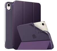 Moko Case Fit Nuevo iPad Mini 6 2021 (sexta generacin 8.3 pulgadas) TPU suave TPU translcido Tapa posterior esbelta delgada Folio de stand de conch