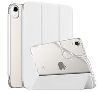Moko Case Fit Nuevo iPad Mini 6 2021 (sexta generacin 8.3 pulgadas) TPU suave translcido Tapa posterior esborzada Slim Smart Shell Stand Folio Foli