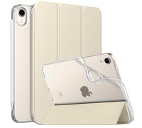 Moko Case Fit Nuevo iPad Mini 6 2021 (sexta generacin 8.3 pulgadas) TPU suave translcido Tapa posterior esborzada delgada Folio de stand de concha