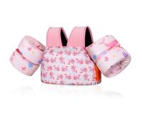 MoKo Chaleco Flotador Natación Niños, Doble Hebilla Ajustable | Diseño ajustable, comodidad superior, ayuda al aprendizaje de natación, flotabilidad estable, material suave y ligero