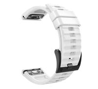 MoKo Correa Compatible con Garmin Fenix 7/5/5 Plus/6/6 Pro/Epix Gen 2/Forerunner 945/935/Approach S62/S60/Quatix 6/Instinct/MARQ, 22mm Quick Fit Pulsera Deportiva de Silicona de Repuesto - Blanco