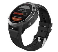 MoKo Correa Compatible con Garmin Fenix 7/6/6 Pro/5/5 Plus/Epix Gen 2/Forerunner 955/945/935/Instinct/Instinct 2, Quick Fit 22mm Banda Pulsera de Silicona de Repuesto, Negro