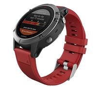 MoKo Correa Compatible con Garmin Fenix 7/6/6 Pro/5/5 Plus/Epix Gen 2/Forerunner 955/945/935/Instinct/Instinct 2, Quick Fit 22mm Banda Pulsera de Silicona de Repuesto, Rojo Oscuro