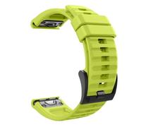 MoKo Correa Compatible con Garmin Fenix 7/7 Pro/6/6 Pro/5/5 Plus/Instinct/Instinct Solar/Instinct 2/Forerunner 965/955/945, 22mm Quick Fit Pulsera Deportiva de Silicona de Repuesto,Verde Fluorescente