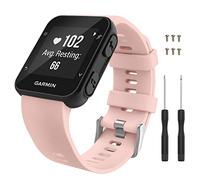 Moko Correa Compatible con Garmin Forerunner 35 GPS Runerhr, Silicona de Repuesto para Reloj Deportivo, Correa de Repuesto con 2 Destornilladores y 6 Tornillos, Color Rosa
