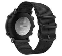 MoKo Correa Compatible con Suunto Core, Pulsera Deportivo de Reloj de Nylon, Pulsera Ajustable con Cierre de Clip, Respirable y Reemplazable para Suunto Core - Negro