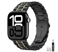 MoKo Correa de Acero Inoxidable Compatible con Apple Watch 42/44/45/46/49mm | Correa de Reloj Malla Liberación Rápida Pulsera Repuesto, para iWatch Ultra 4/3/2/1, S12/11/10/9/8/7/6/5/4/3/2/1/SE3/2/1