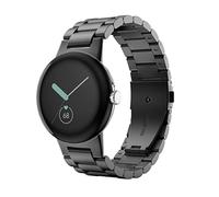 MoKo Correa de Acero Inoxidable, Correa de Metal Resistente al Agua y Resistente al Desgaste, Correa de Repuesto Compatible con Google Pixel Watch, Negro