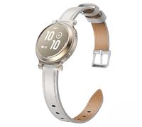 MoKo Correa de Cuero Fino Compatible con Garmin Lily 2 Active para Mujeres, Elegante Correa de Cuero Genuina y Pulsera Delgada para Correa de Reloj Garmin Lily 2, Beige