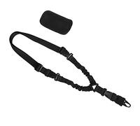 MoKo Correa de Hombro para Cámara Universal, Cinta Bandolera Ajustable con Almohadilla Hebilla de Liberación Rápida Gancho Giratorio de Metal, Correa de Seguridad para Cámara al Aire Libre, Negro