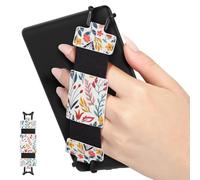MoKo Correa de Mano de Seguridad para 6-8" Kindle eReaders Fire Tableta - Kobo/Voyaga/Lenovo/Sony Kindle E-Book Tableta, Tableta Correa de Agarre de Dedo Elástico Ligero Antideslizante, Flores