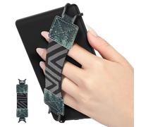 MoKo Correa de Mano de Seguridad para 6-8" Kindle eReaders Fire Tableta - Kindle/Kobo/Voyaga/Lenovo/Sony Kindle E-Book Tablet, Soporte de Agarre de Dedo Elástico Multifuncional Tableta, Bosque Verde