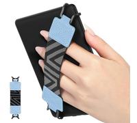 MoKo Correa de Mano de Seguridad para 6-8" Kindle eReaders Fire Tableta - Kindle/Kobo/Voyaga/Lenovo/Sony Kindle E-Book Tablet, Soporte de Agarre de Dedo Elástico Multifuncional Tableta, Azul Claro