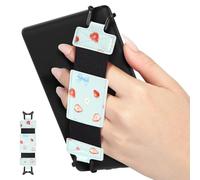 MoKo Correa de Mano de Seguridad para 6-8" Kindle eReaders Fire Tableta - Kobo/Voyaga/Lenovo/Sony Kindle E-Book Tableta, Correa de Agarre de Dedo Elástico Ligero Antideslizante, Moño de Fresa