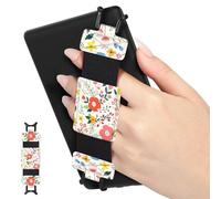 MoKo Correa de Mano de Seguridad para 6-8" Kindle eReaders Fire Tableta - Kobo/Voyaga/Lenovo/Sony Kindle E-Book Tableta, Tableta Correa de Agarre de Dedo Elástico Ligero Antideslizante, Flores a Toda