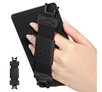 MoKo Correa de Mano de Seguridad para 6-8" Kindle eReaders Fire Tableta - Kobo/Voyaga/Lenovo/Sony Kindle E-Book Tableta, Correa de Agarre de Dedo Elástico Ligero Antideslizante, Retícula Negra