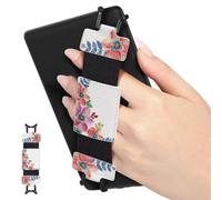 MoKo Correa de Mano de Seguridad para 6-8" Kindle eReaders Fire Tableta - Kobo/Voyaga/Lenovo/Sony Kindle E-Book Tableta,Correa de Agarre de Dedo Elástico Ligero Antideslizante, Flores Aromáticas