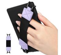 MoKo Correa de Mano de Seguridad para 6-8" Kindle eReaders Fire Tableta - Kobo/Voyaga/Sony Kindle E-Book Tablet, Soporte de Agarre de Dedo Elástico Multifuncional Tableta, Correa Negra, Taro Morado