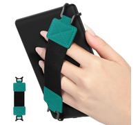 MoKo Correa de Mano de Seguridad para 6-8" Kindle eReaders Fire Tableta - Kobo/Voyaga/Sony Kindle E-Book Tablet, Soporte de Agarre de Dedo Elástico Multifuncional Tableta, Correa Negra, Verde Jade