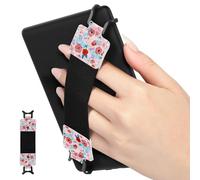 MoKo Correa de Mano de Seguridad para 6-8" Kindle eReaders Fire Tableta - Kobo/Voyaga/Sony Kindle E-Book Tablet, Soporte de Agarre de Dedo Elástico Multifuncional Tableta, Primavera rosa